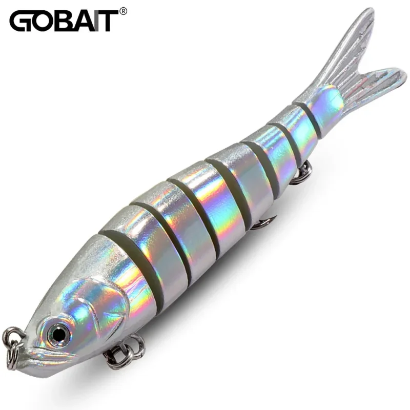 GOBAIT Swimbait 11g 16g 27g Multi Junta Isca de Afundamento Lento Segmento Biônico Pesca Baixo Gancho Agudo Equipamento de Pesca de Carpa Isca Dura